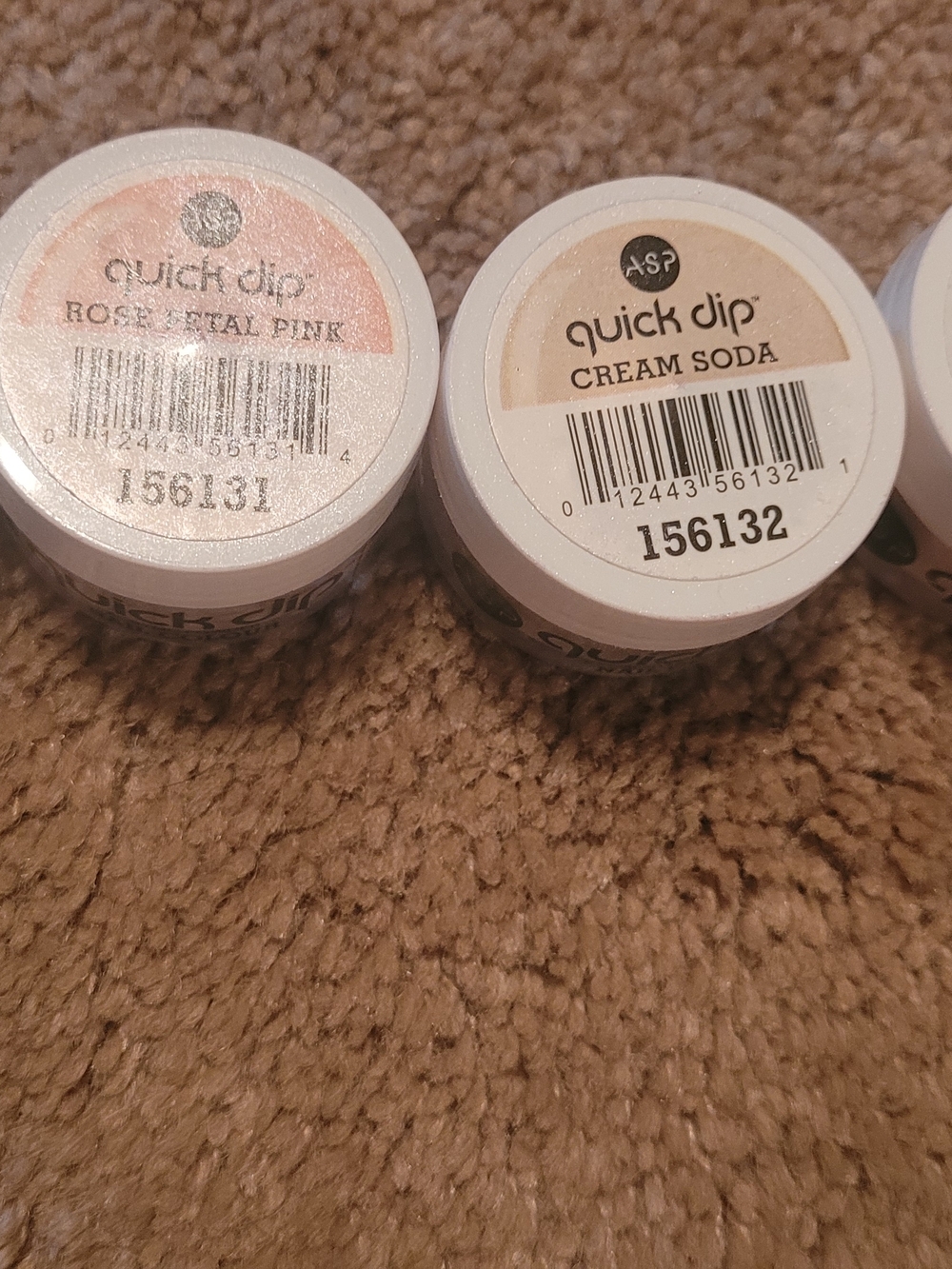 Quick Dip Cream Soda & Rose Petal Pink Nail Dipping Powders
